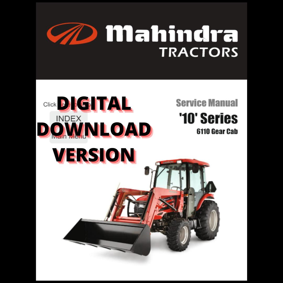 Mahindra Tractor 6110 Gear Cab Service Manual