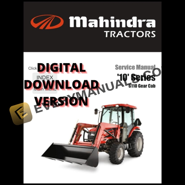 Mahindra Tractor 6110 Gear Cab Service Manual