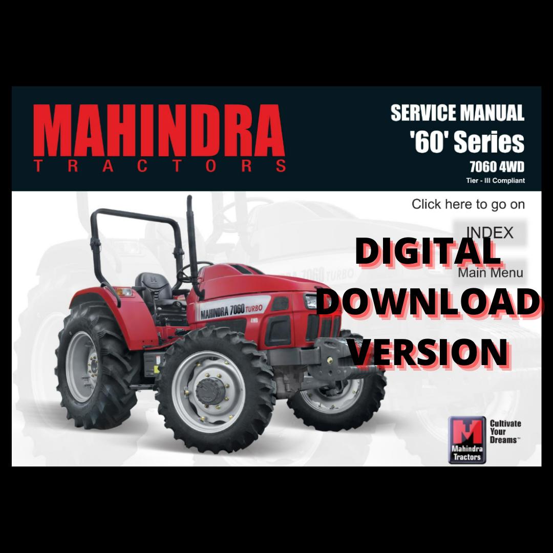 Mahindra Tractor 7060 4WD Service Manual