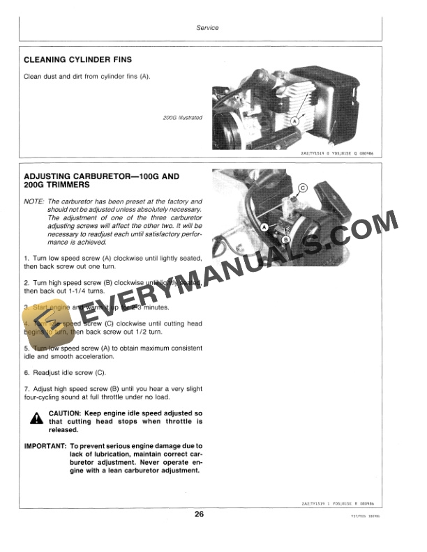 John Deere 3130 Tractor Operator’s Manual | A Factory Manual Store