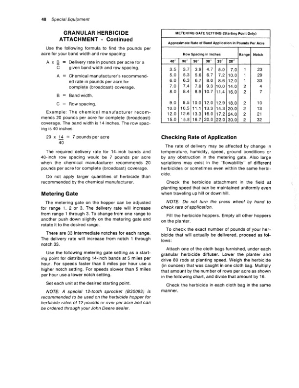 John Deere 1300 Planter Operator Manual OMB25492-3