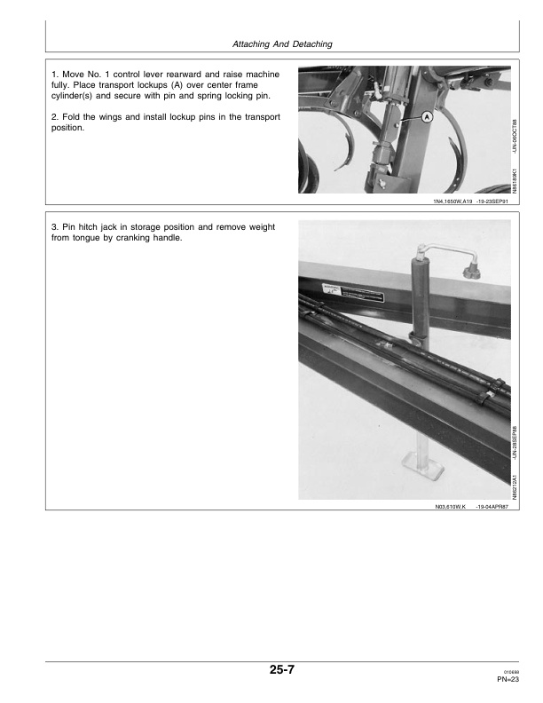 John Deere 1650 Series Drawn Chisel Plow Operator Manual OMN200328 2