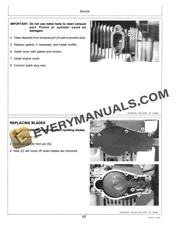 John Deere 172 Hedge Trimmer Operator Manual OMM79593
