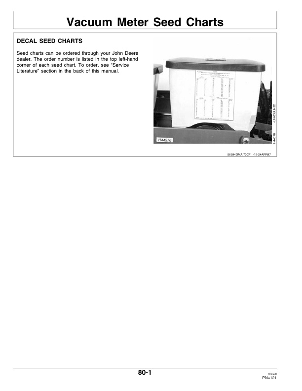 John Deere 1780 Front Fold MaxEmerge Plus Planter 16 Operator Manual OMA62495 2
