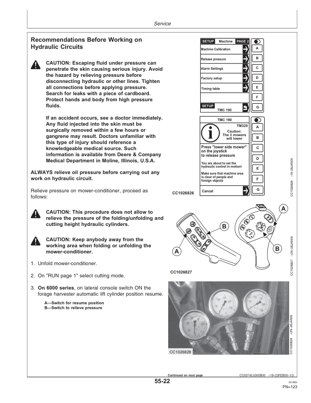 John Deere 190 Triple Mower Conditioner Operator Manual OMCC58335 3