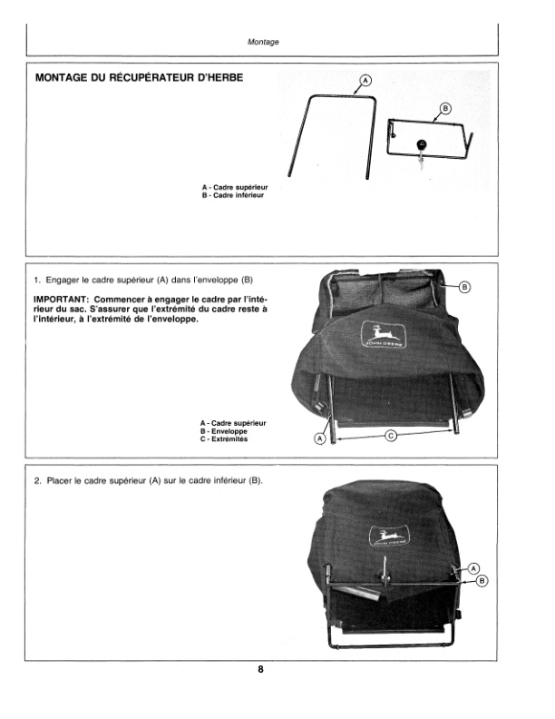 John Deere 20 INCH REAR BAGGER 4 CYCLE WALK Operator Manual OMTY20752 3