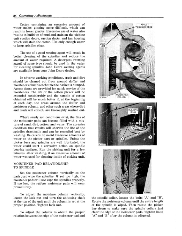 John Deere 299 TWO-ROW COTTON PICKER Operator Manual OMN159080-2