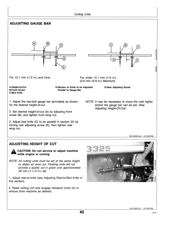 John Deere 3325 PROFESSIONAL TURF MOWER Operator Manual OMET17304-2