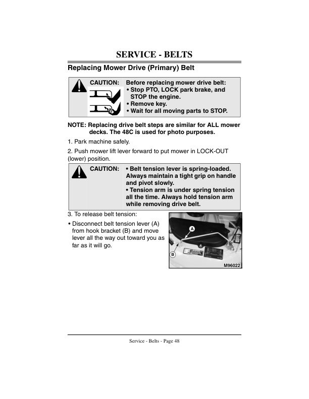 John Deere 38-Inch, 42C, 44-Inch Piranha, 48C and 54-Inch Mower Decks Operator Manual OMM139172-3