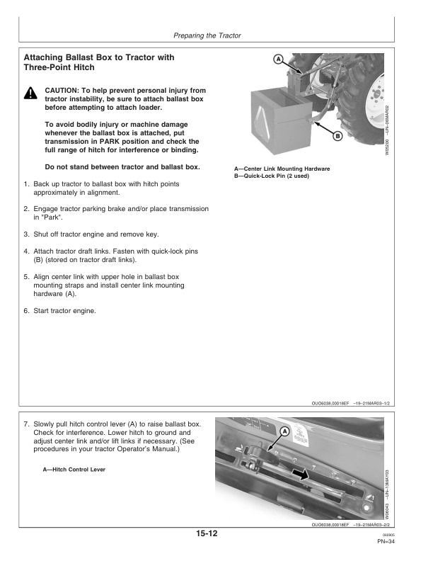 John Deere 410 and 420 Loader Operator Manual OMW49761-2