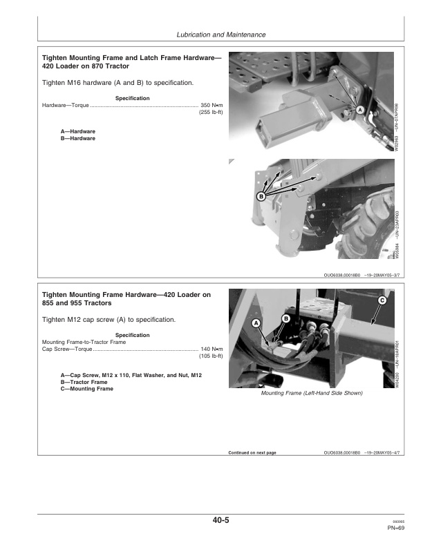 John Deere 410 and 420 Loader Operator Manual OMW49761-3