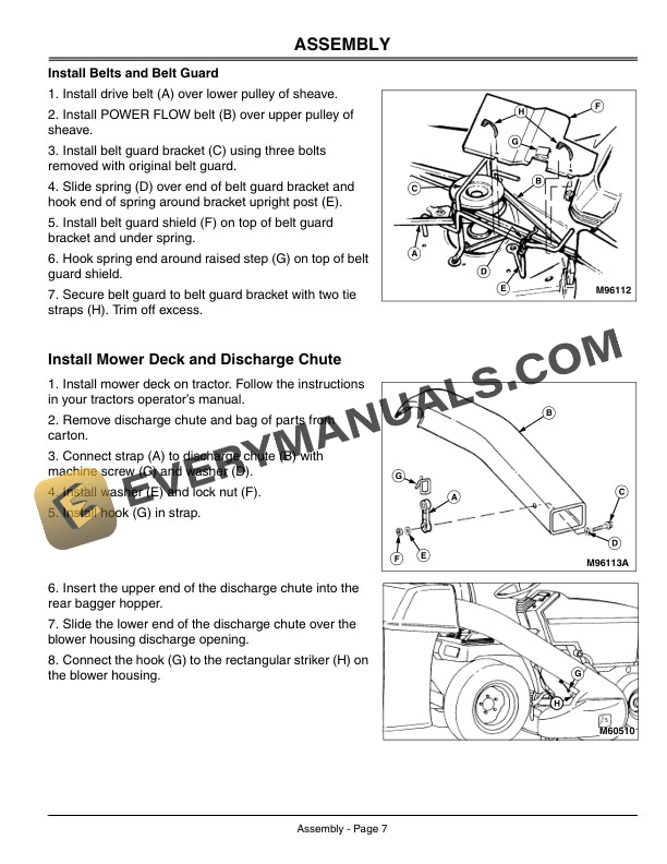 John Deere 46-Inch Power Flow Bagger Operator Manual OMGX10633