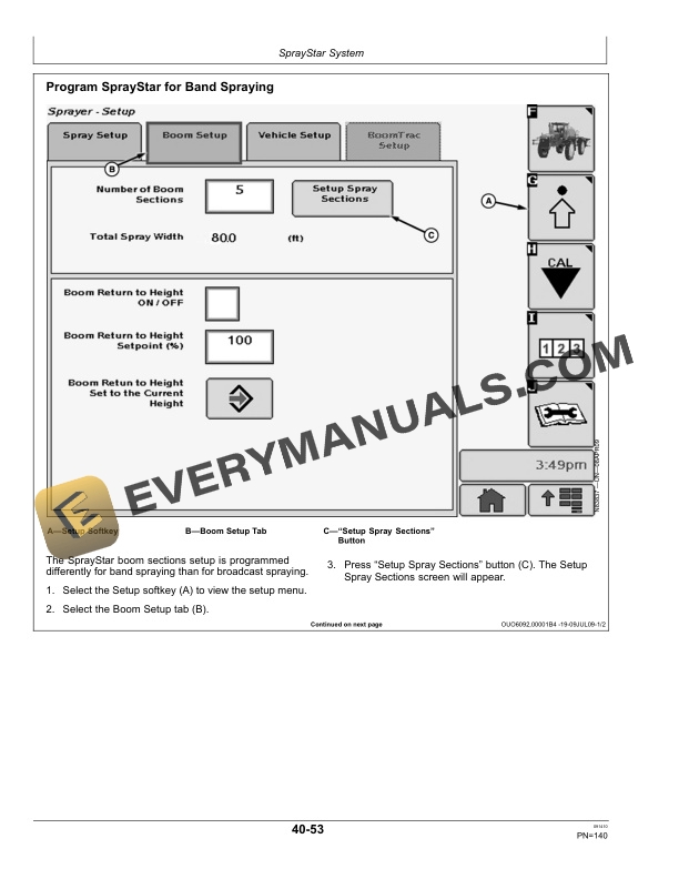 John Deere 4630 Self?Propelled Sprayer Operator Manual OMN319903