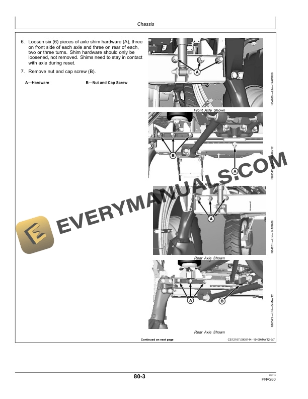 John Deere 4630 Self-Propelled Sprayer Operator Manual OMN4630SA