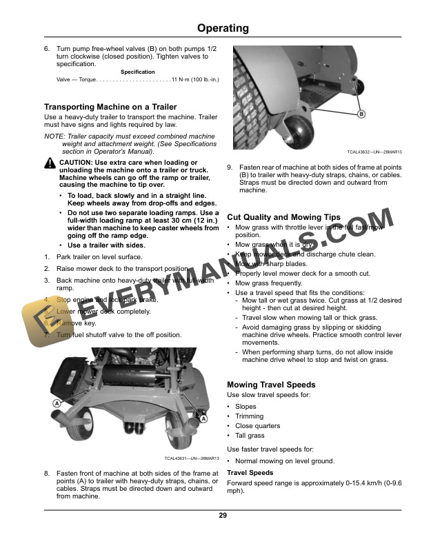 John Deere 648R, 652R, 652R EFI, 661R, 661R EFI QuikTrak Pro Operator