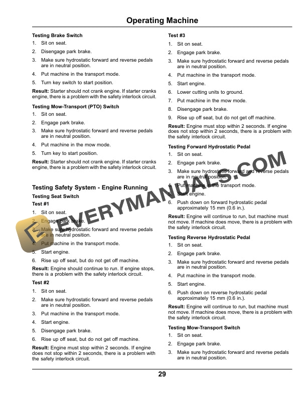 Trim Operator John Deere 7400A TerrainCut Trim and Surrounds Mower Operator Manual ...