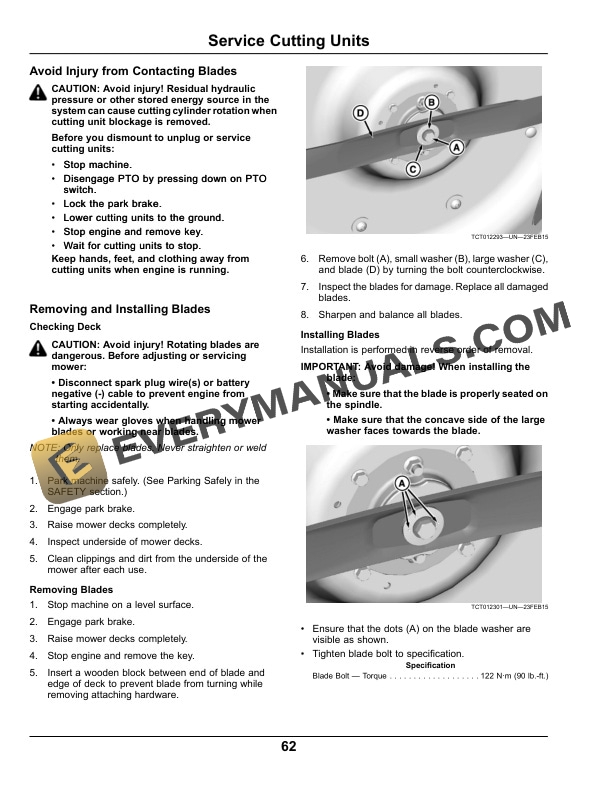 Trim Operator John Deere 7400A Trim and Surrounds Mower Operator Manual OMTCU35164