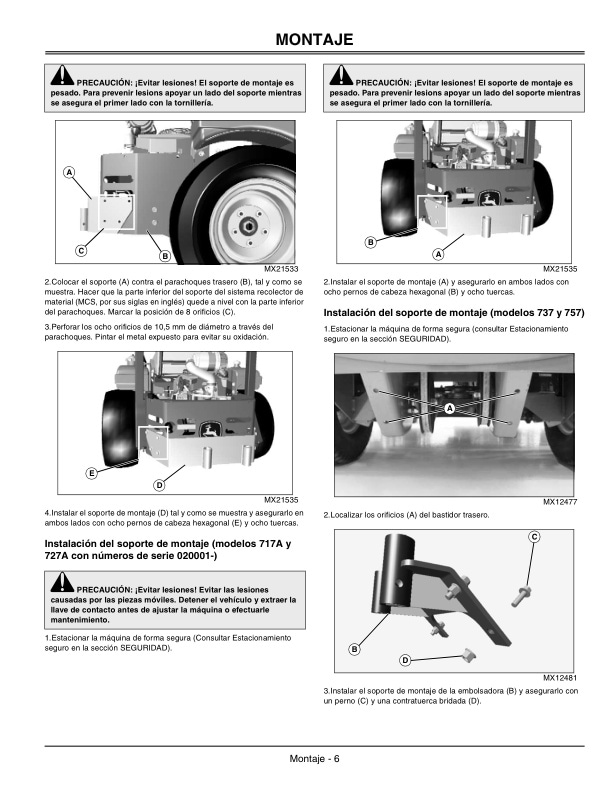 John Deere 8 Bushel Rear Bagger and Power Flow Operator Manual OMTCU20519-3