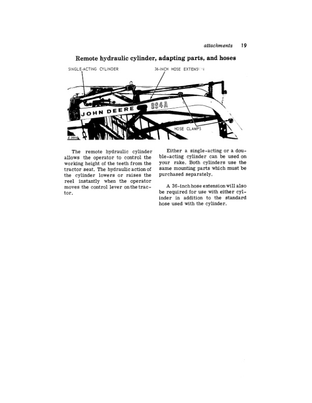 John Deere 890 SERIES SIDE-DELIVERY RAKE Operator Manual OME16343-3
