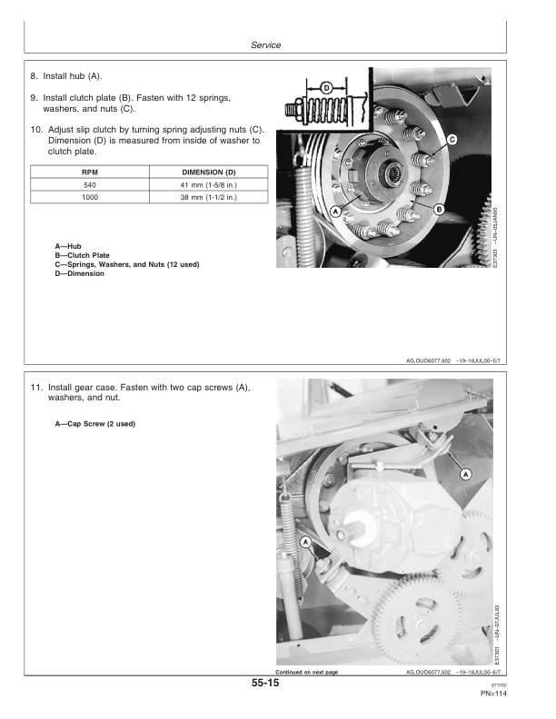 John Deere 926 and 936 Rotary Mower-Conditioner Operator Manual OME126905-3