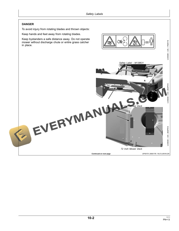 John Deere AutoConnect Mid-Mount Mower 60D and 72D Operator Manual ...