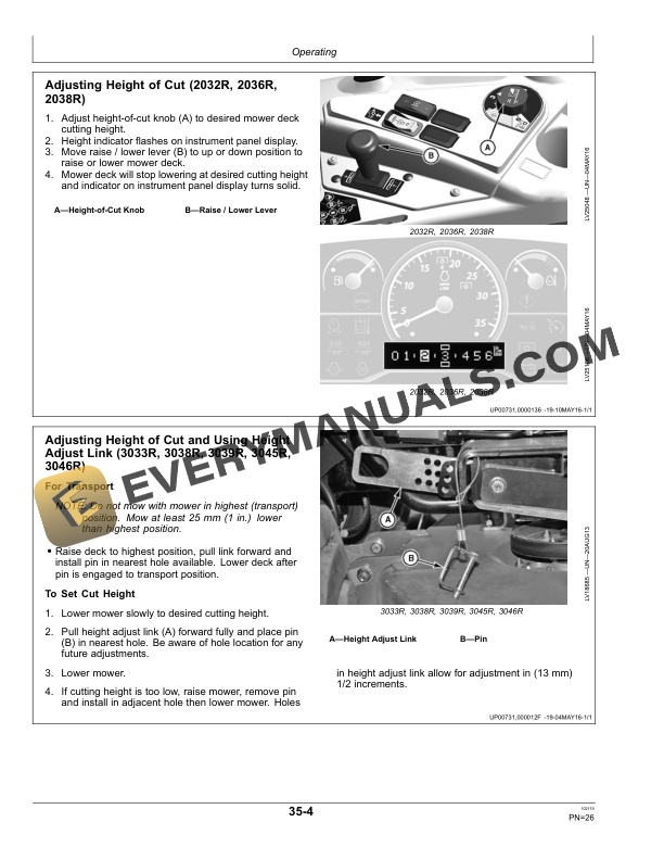 John Deere AutoConnect Mid-Mount Mower 60D and 72D Operator Manual ...