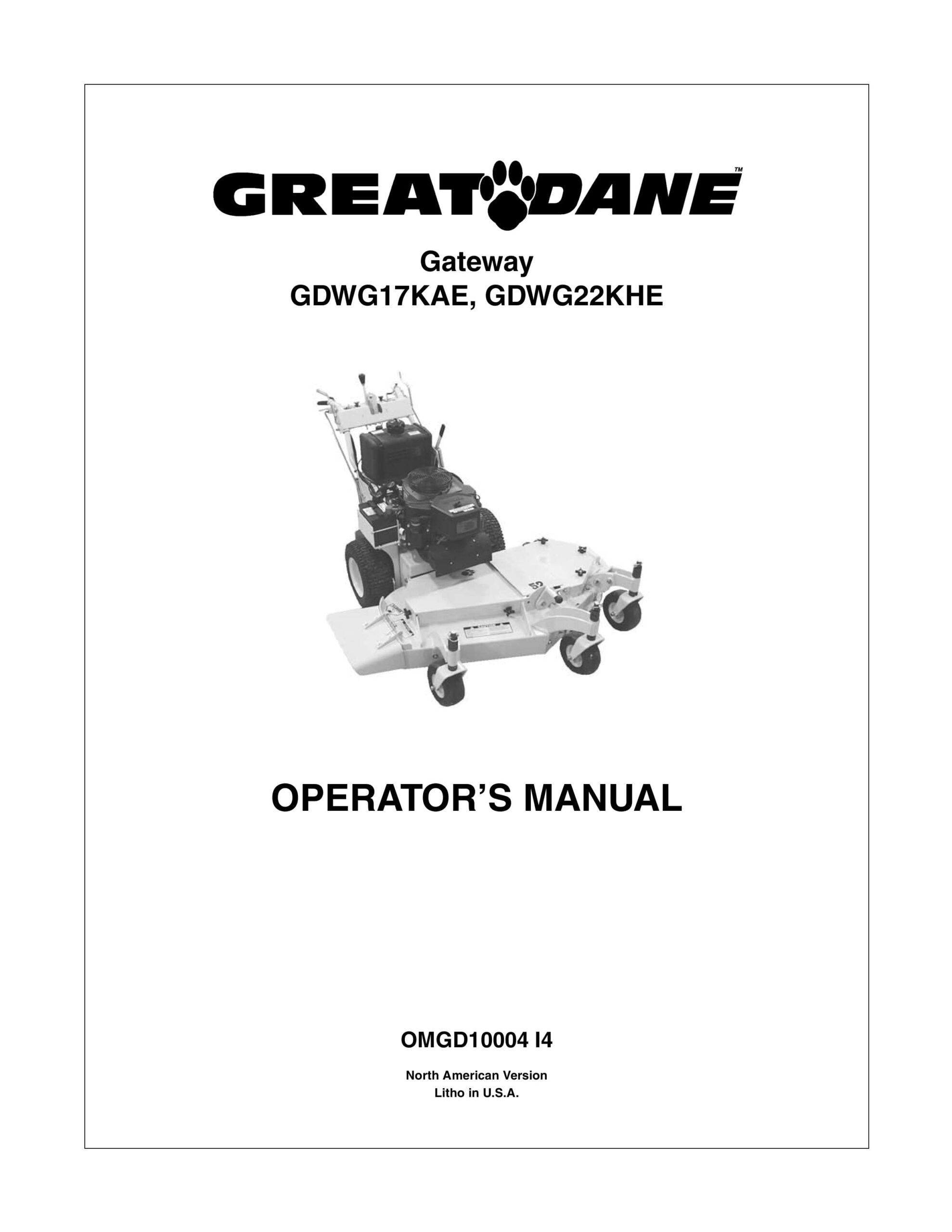 John Deere GDWG17KAE, GDWG22KHE Gateway Operator Manual OMGD10004-1