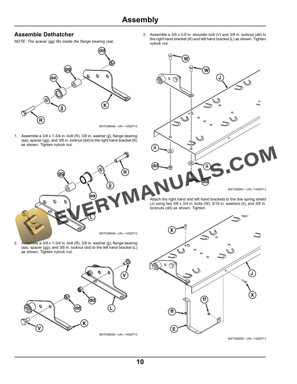 John Deere MT42C MultiTool 42 in. Combo LP39089 Operator Manual OMM165247