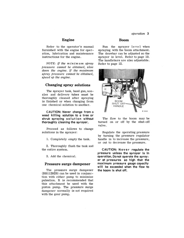 John Deere No. 5 Sprayer Operator Manual OMB25052-2