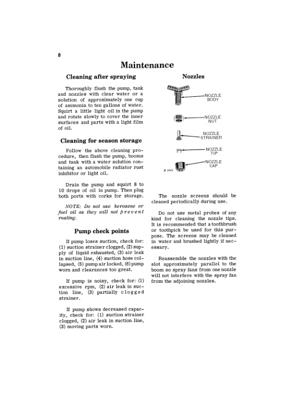 John Deere No. 5 Sprayer Operator Manual OMB25052-3