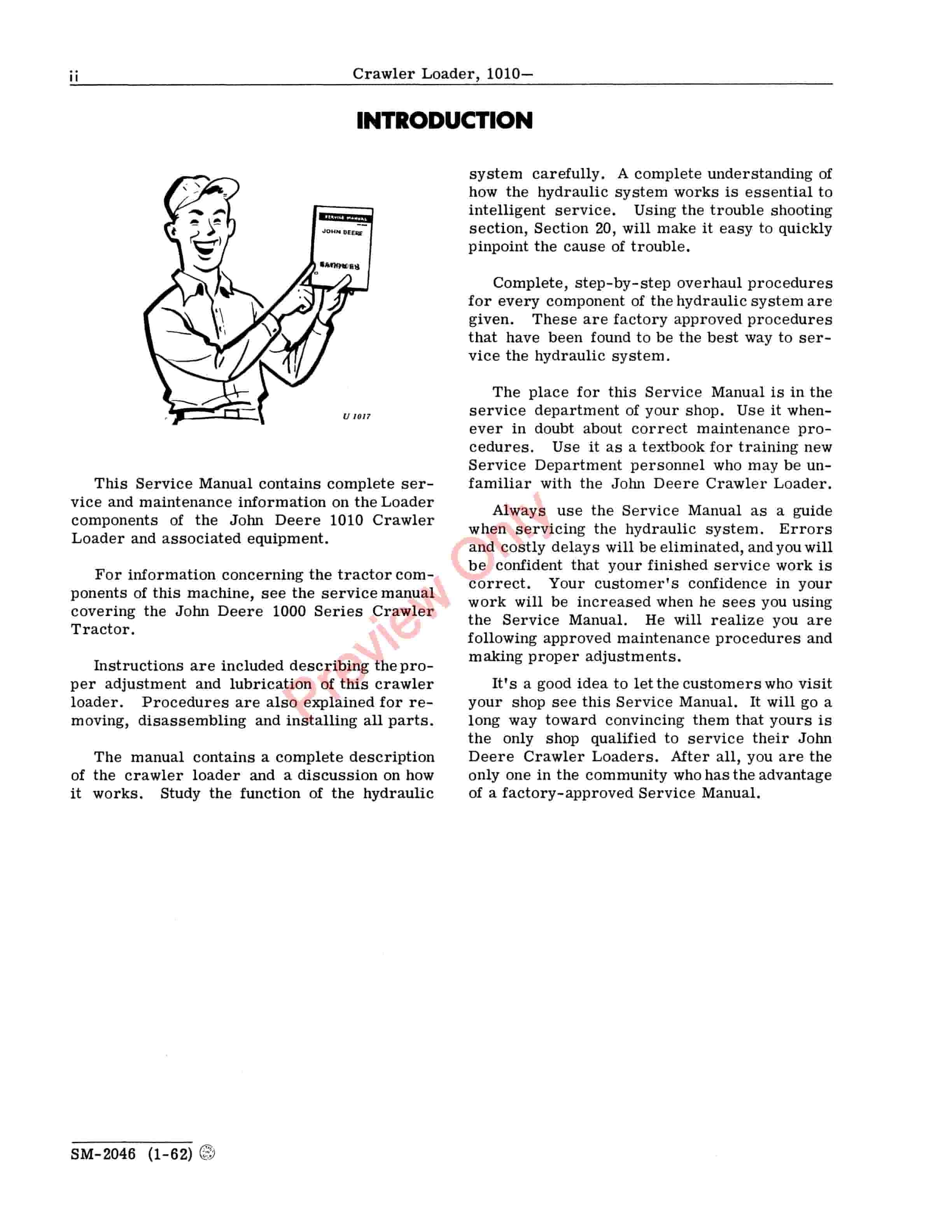 John Deere 1010 Crawler Loader Service Manual SM2046 01JAN62 4