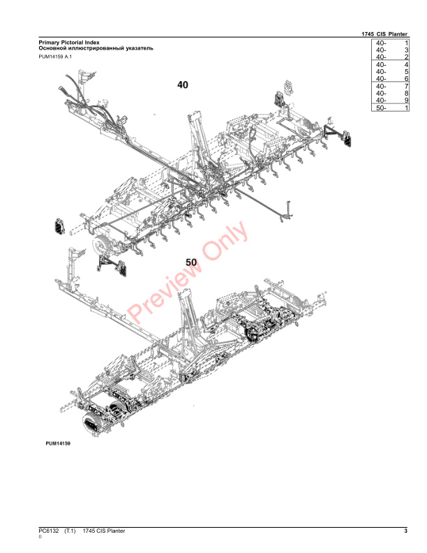 John Deere 1745 CIS Planter Parts Catalog PC6132 10SEP26-3