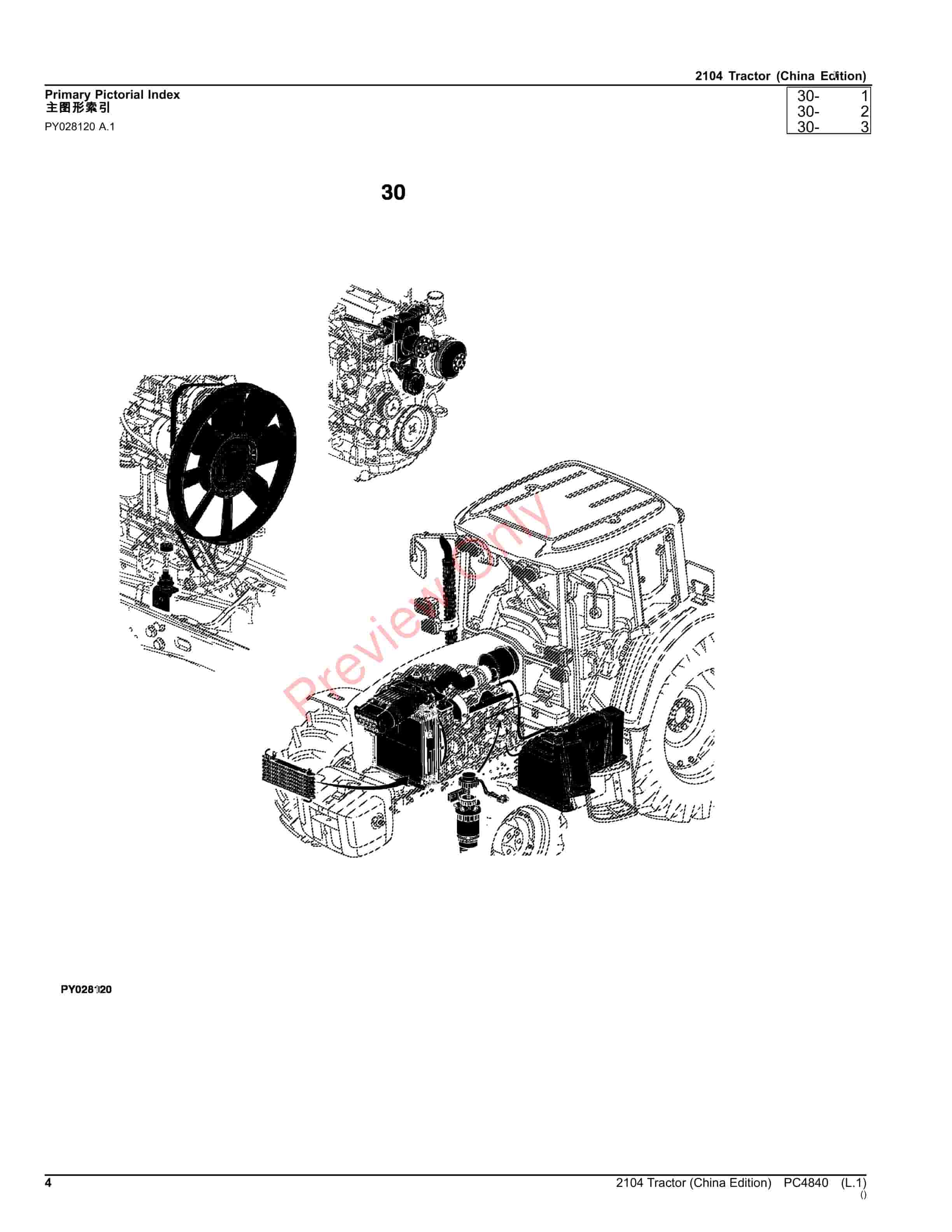John Deere 2104 Tractor Parts Catalog PC4840 03SEP23-4