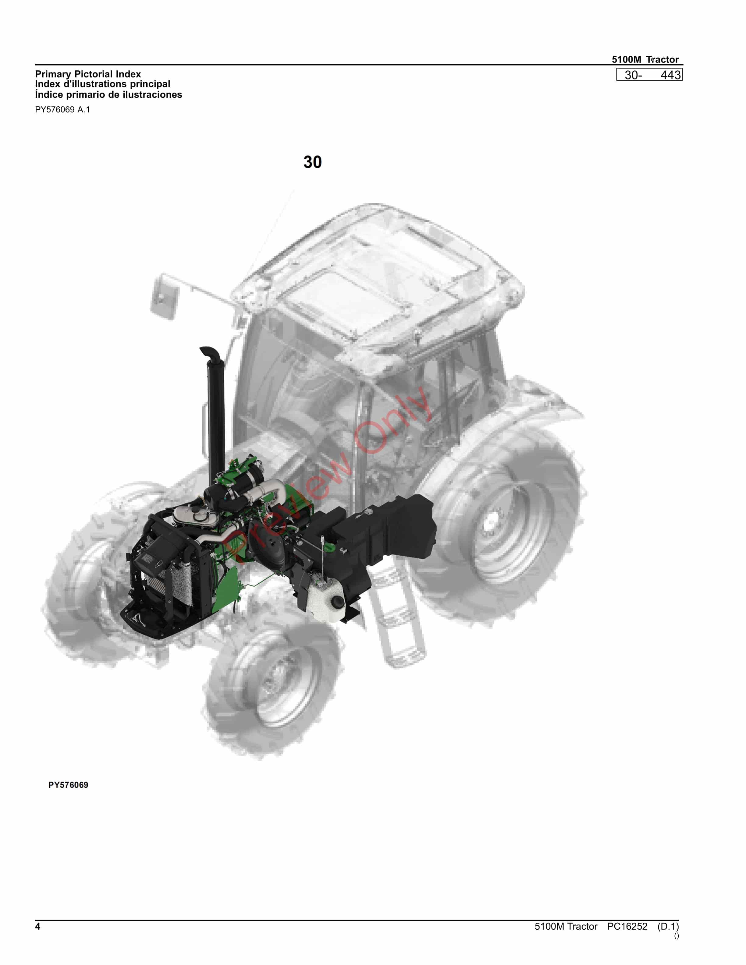 John Deere 5100M Tractor Parts Catalog PC16252 15OCT23-4