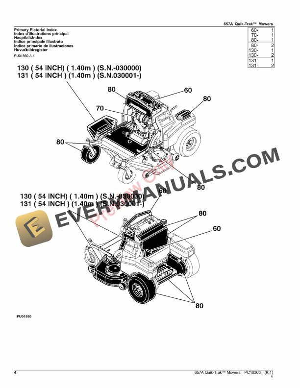 2 Lame Per Tosaerba John Deere 636M Quik-Trak – Ricambio TCU37208 PT8721 396-726