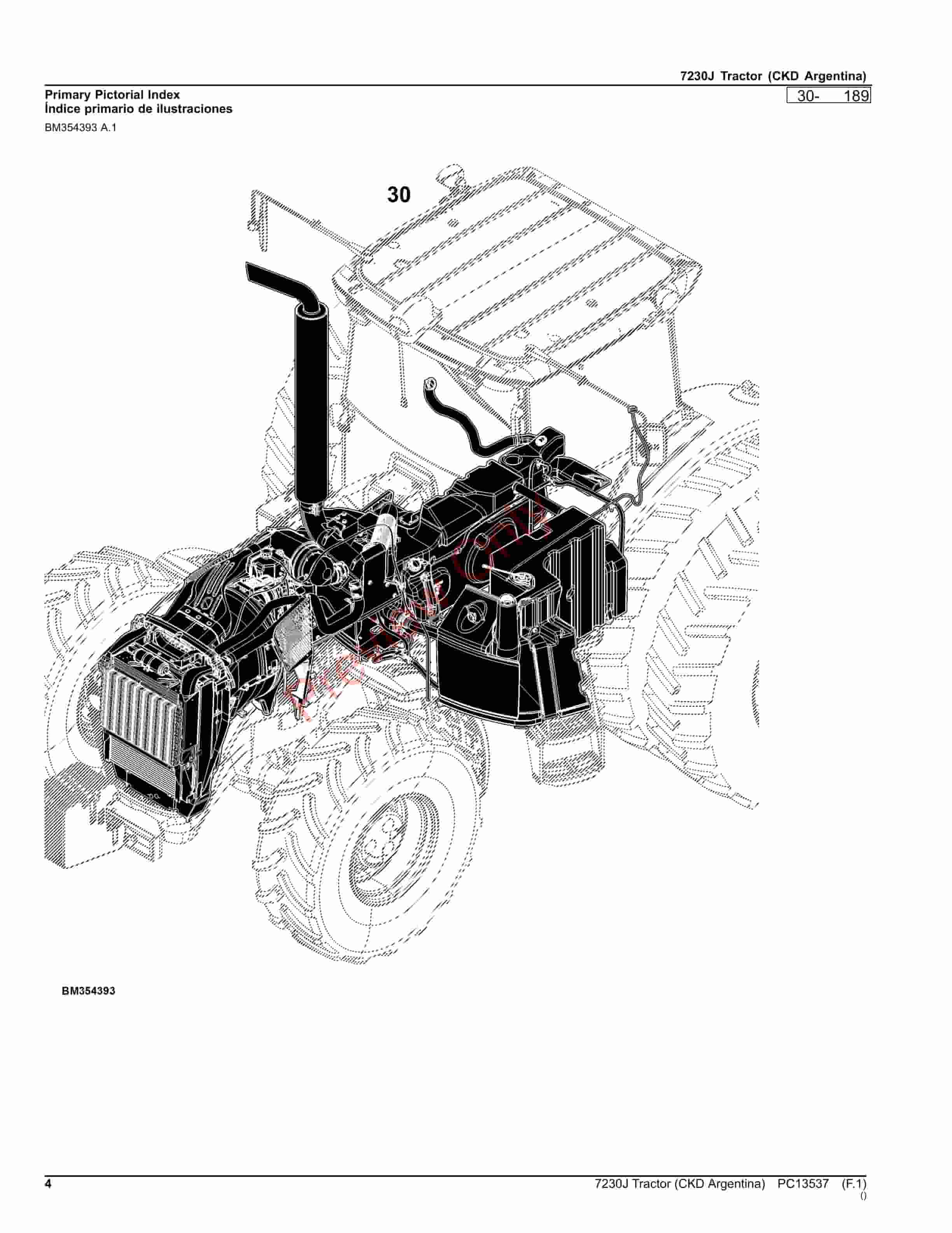 John Deere 7230J Tractor (CKD Argentina) Parts Catalog PC13537 05NOV23-4