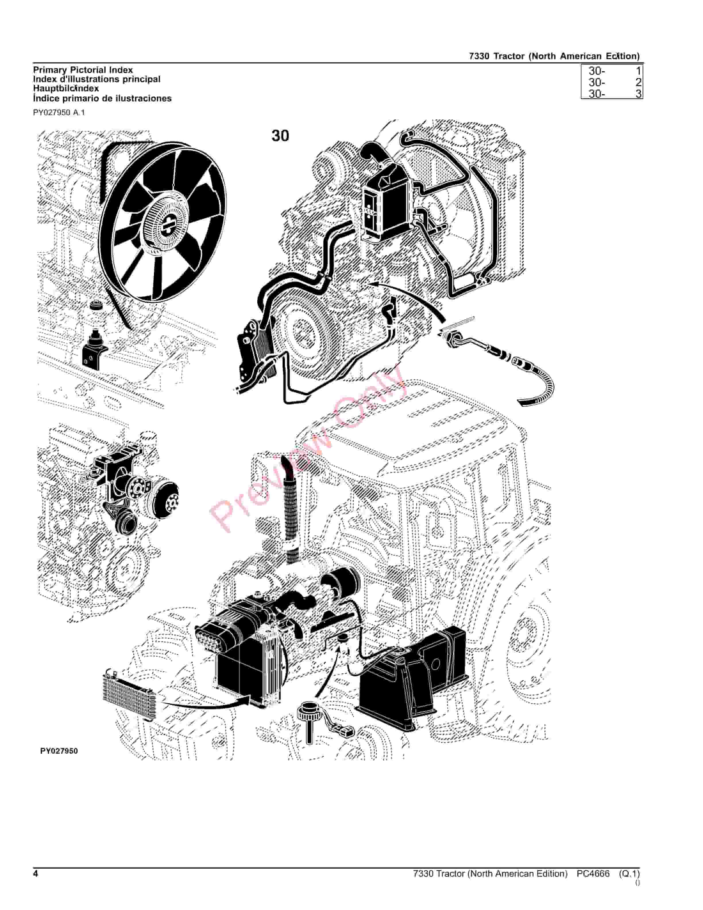 John Deere 7330 Tractor Parts Catalog PC4666 15OCT23-4