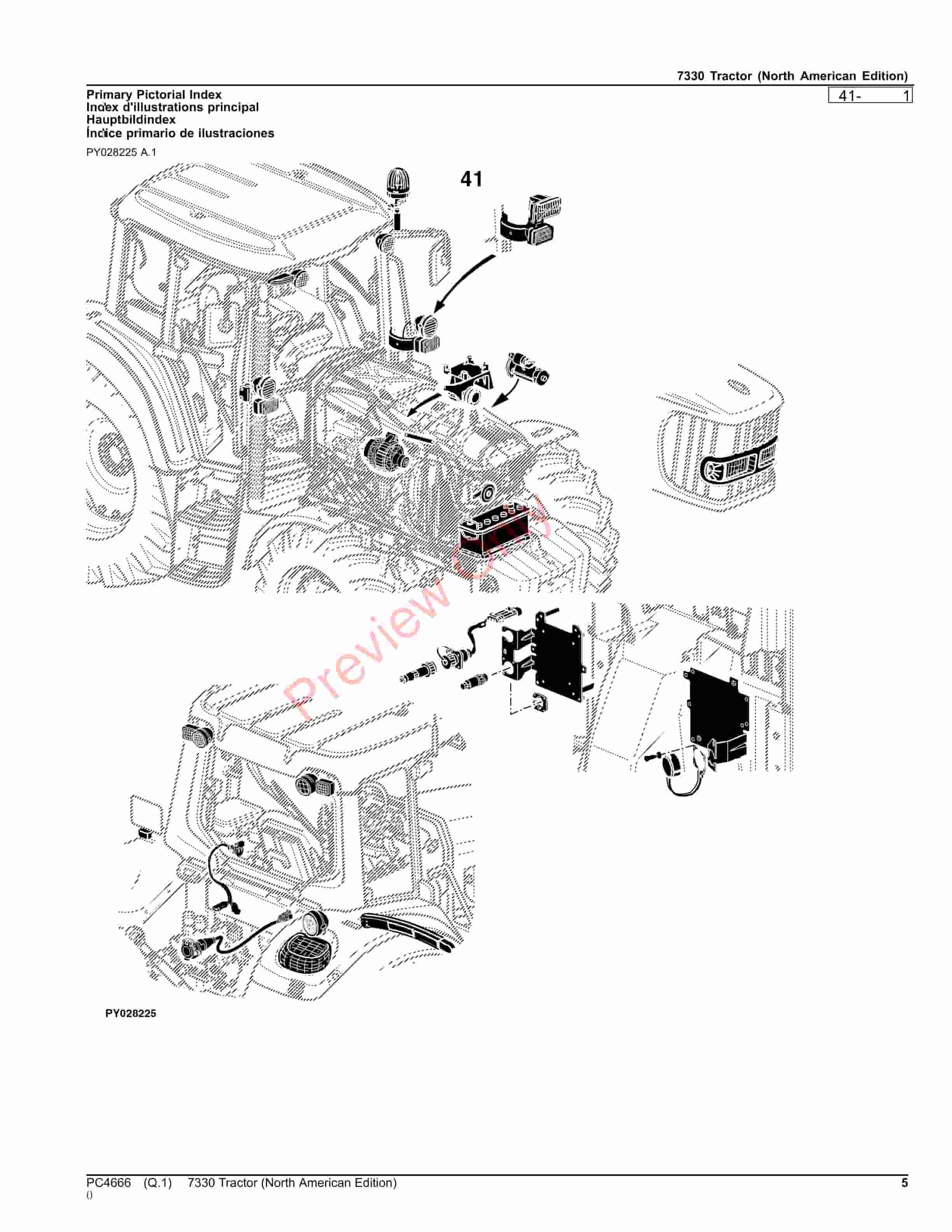 John Deere 7330 Tractor Parts Catalog PC4666 15OCT23-5