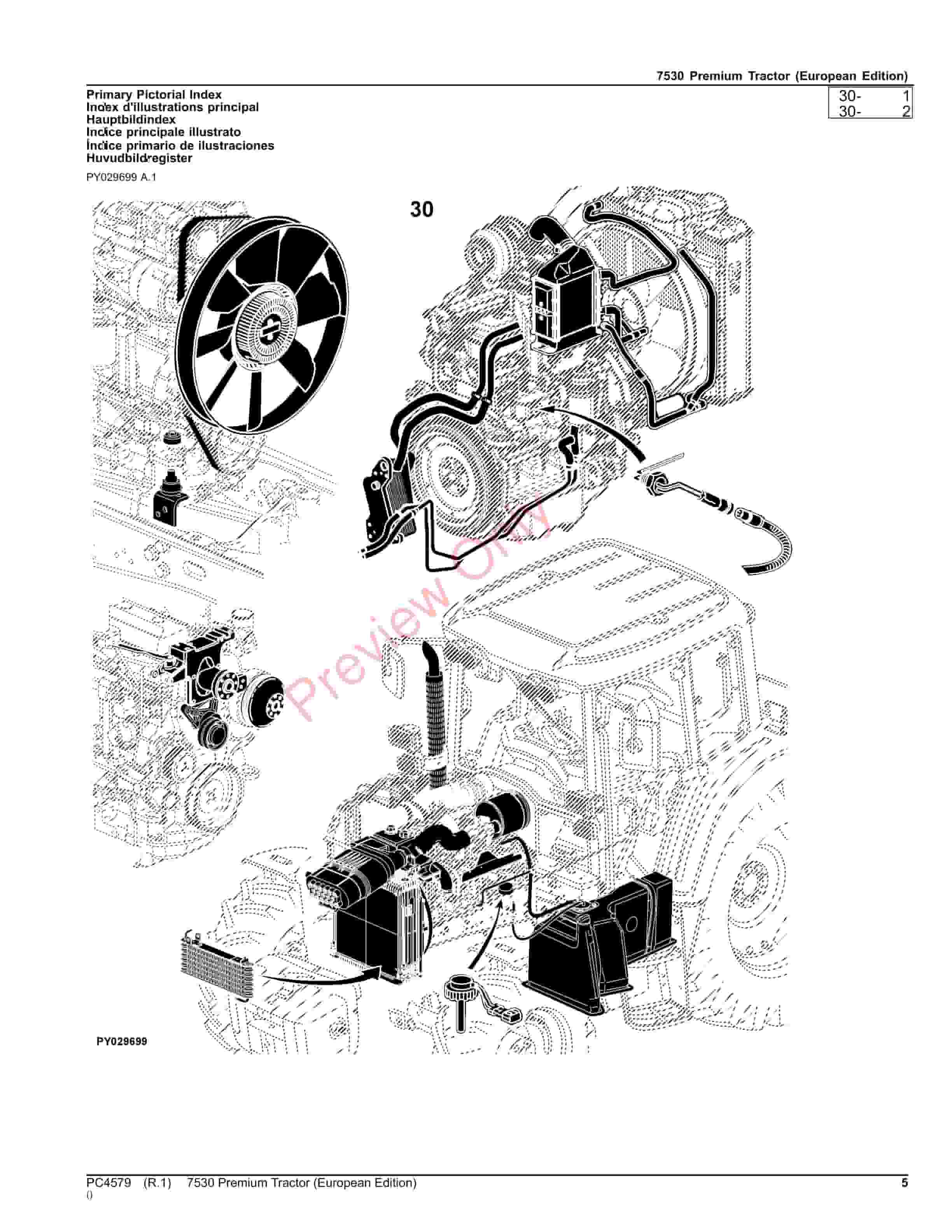 John Deere 7530 Premium Tractor Parts Catalog PC4579 12OCT23-5