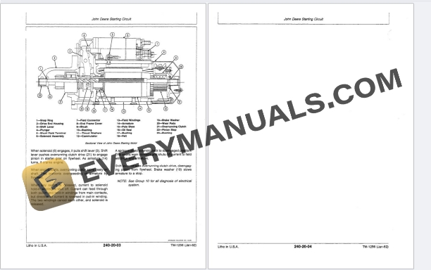 John Deere 8450, 8650 and 8850 Tractors Technical Manual TM1256 01APR85