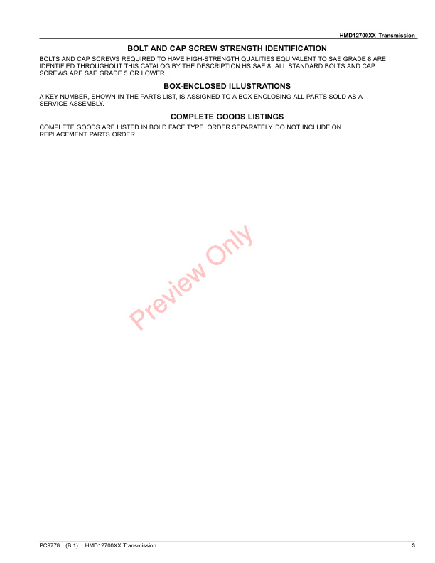 John Deere HMD12700 TRANSMISSION OEM Parts Catalog PC9778 23JUL21-3