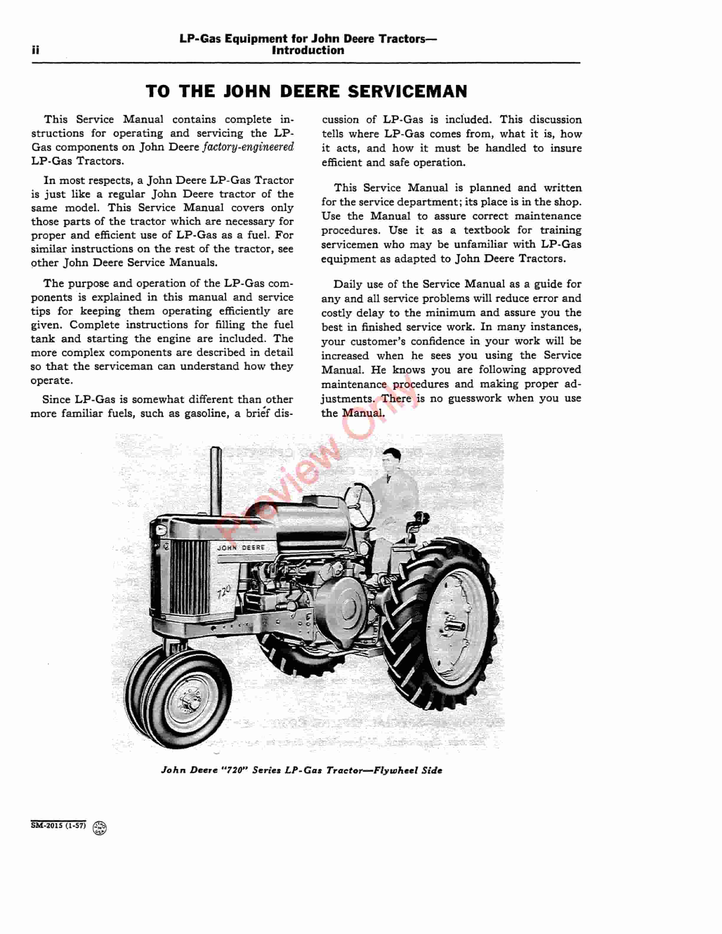 John Deere LP Gas Equipment for Tractors Service Manual SM2015 01JAN57-4