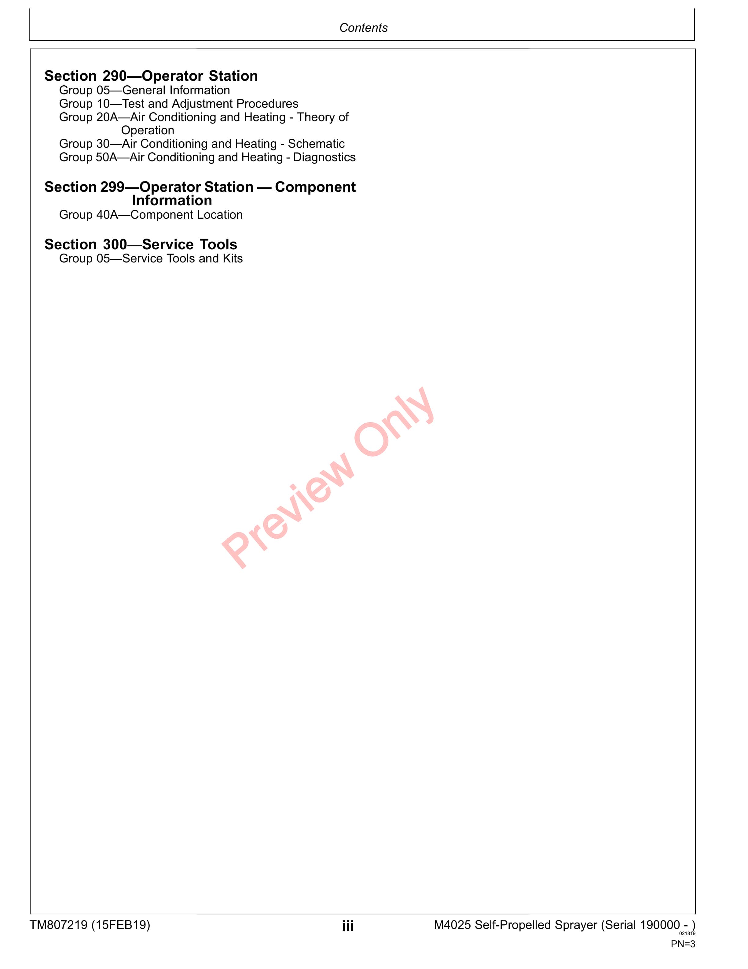 John Deere M4025 Self Propelled Sprayer Diagnostic Technical Manual TM807219 15FEB19 5
