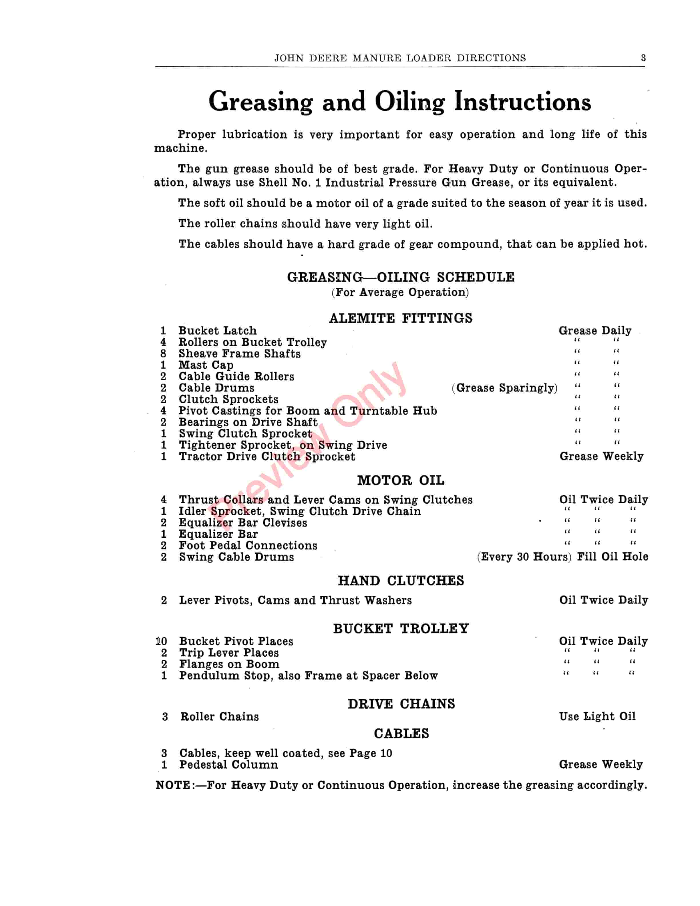 John Deere Manure Loader WRepair List No. 2 C Parts Catalog DIR93D 01MAY44 5