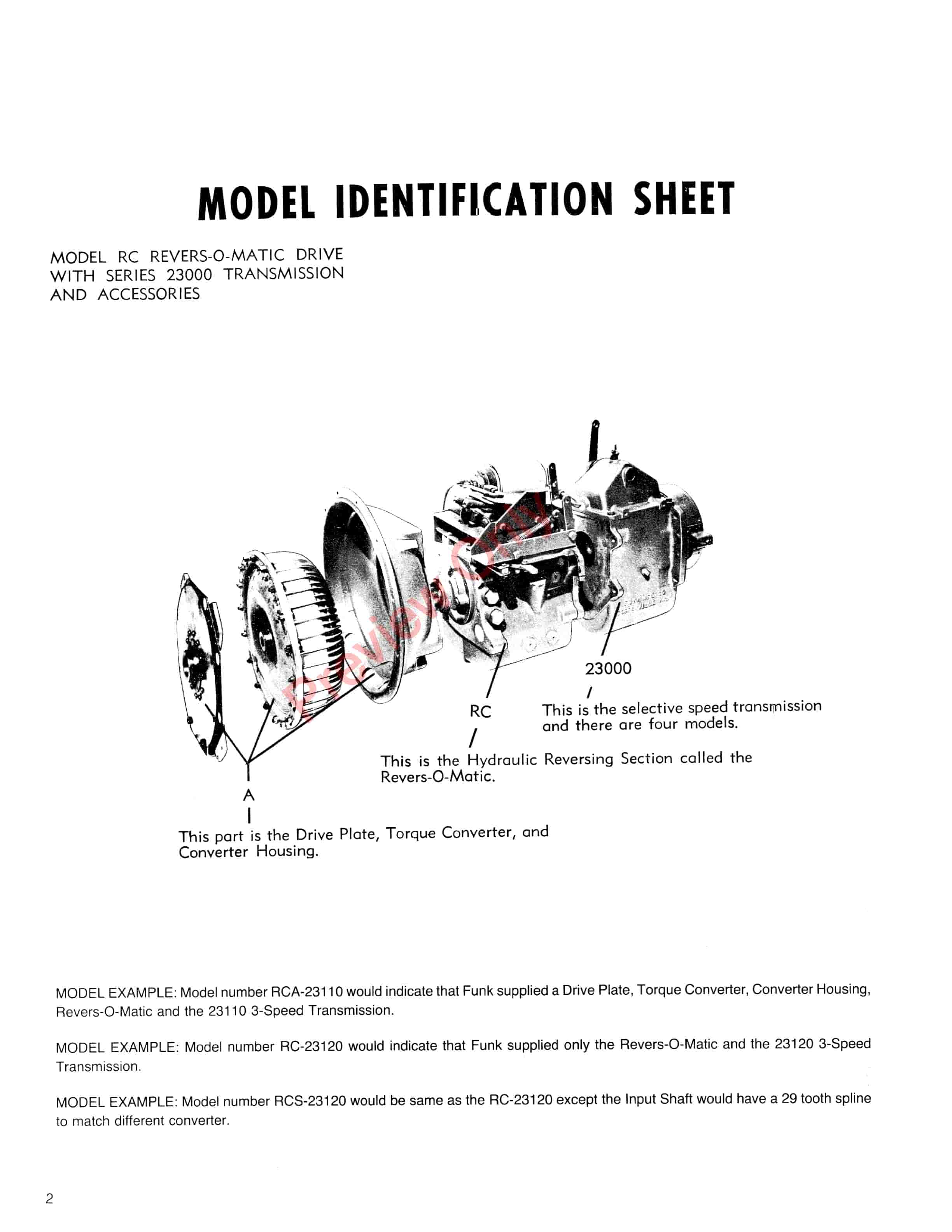 John Deere RC23000 Series Hydraulic Motor Driven Transmission Service And Parts Assembly Manual 4005056 01FEB96 4