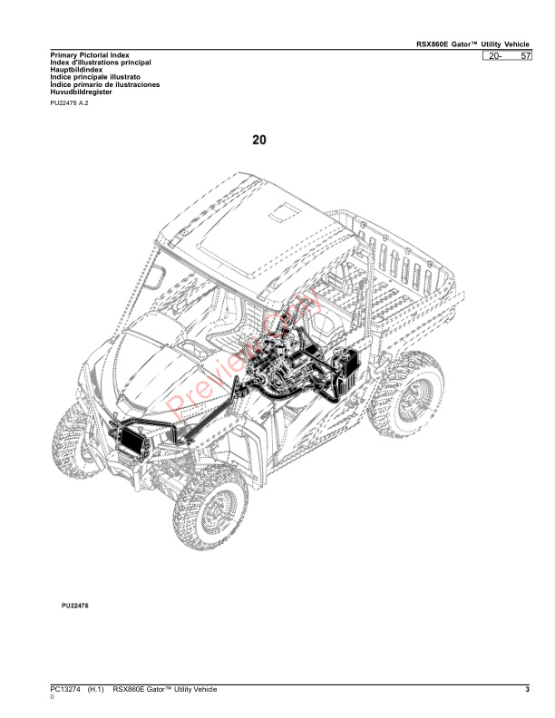 John Deere RSX860E Gator Utility Vehicle Parts Catalog PC13274 14SEP23-3