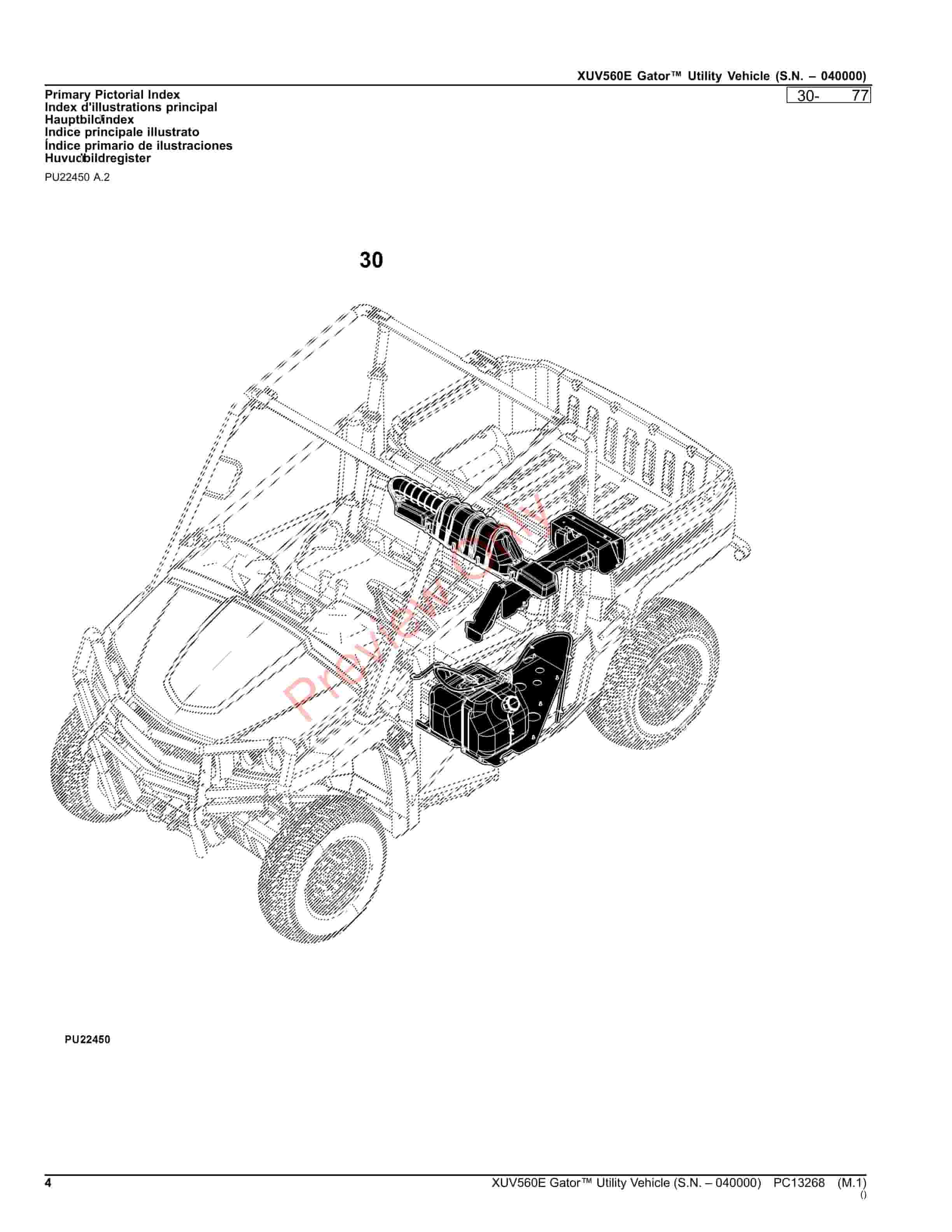 John Deere XUV560E Gator Utility Vehicle (S.N. 040000) Parts Catalog PC13268 23NOV23-4