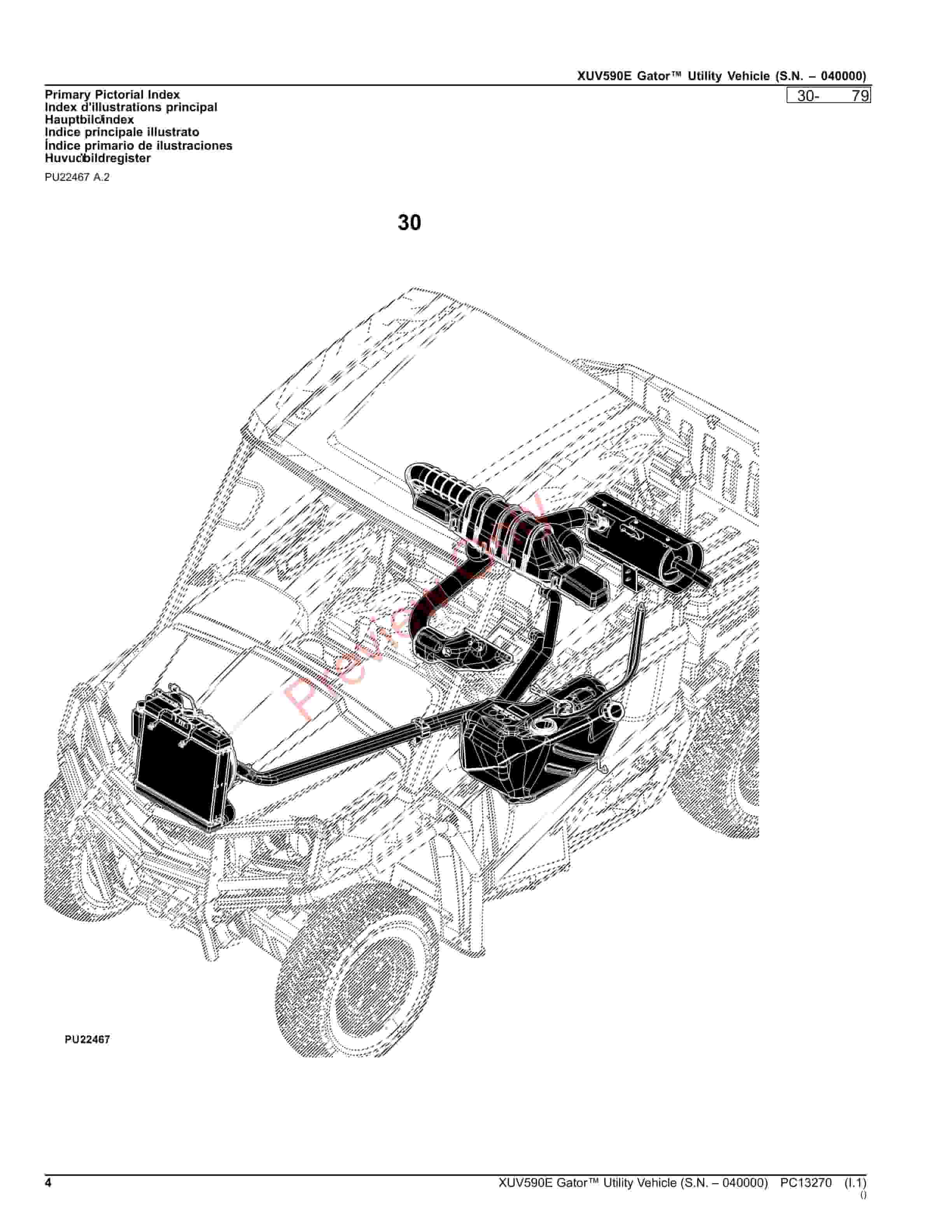 John Deere XUV590E Gator Utility Vehicle (S.N. 040000) Parts Catalog PC13270 10SEP23-4