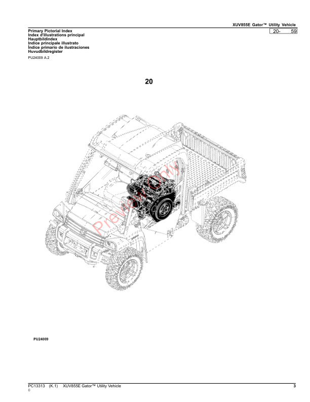 John Deere XUV855E Gator Utility Vehicle Parts Catalog PC13313 14SEP23-3