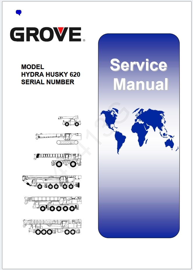 Grove RT620S Crane Schematic, Operator, Parts and Service Manual